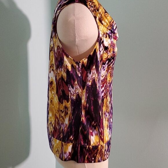 ALFANI sleevless top, p/medium purple/gold. Beautiful colors. - Picture 4 of 7